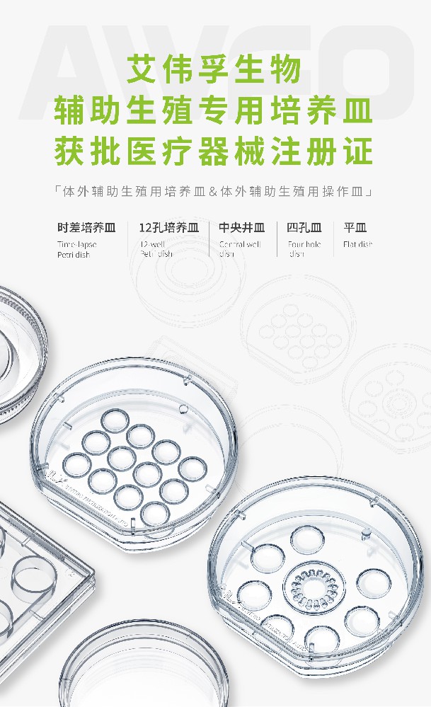 喜報 | 艾偉孚生物輔助生殖專用培養(yǎng)皿已獲批醫(yī)療器械注冊證！